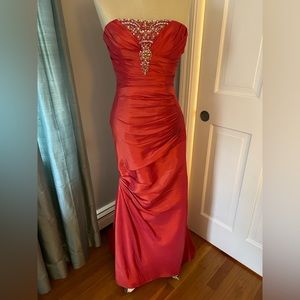 Beaded strapless dress
